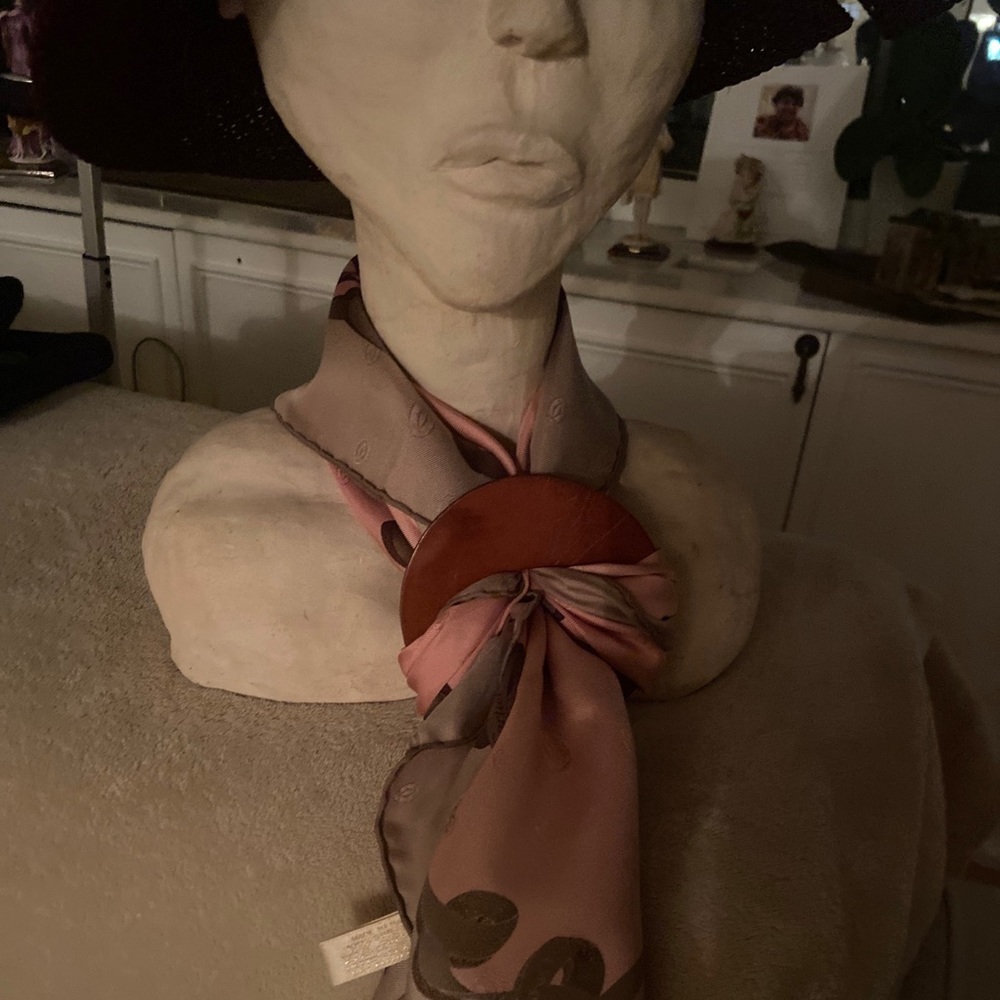 Jean Paul Gaultier  Vintage Leather Scarf Slide ring Holder